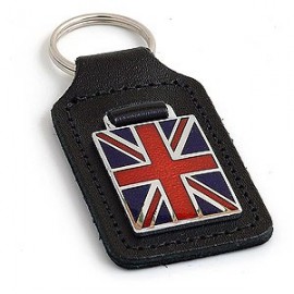 Porte-clés en cuir Union-Jack