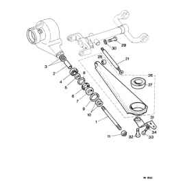 Tirant de suspension arrière complet (EV12, 420)