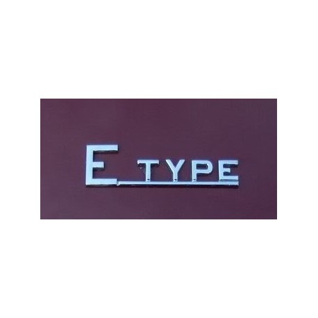 Inscription de coffre "E type"