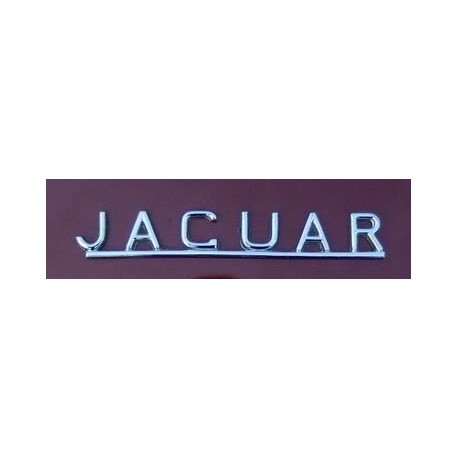 Inscription "JAGUAR" sur coffre