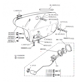 O-ring de goulot de remplissage essence (XJ S3)