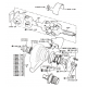 Croisillon d'arbre de roue (E, 420, S, XJ, etc.)