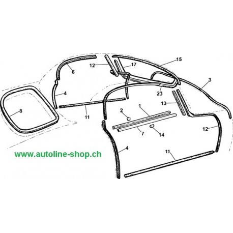 Jeu de joints carrosserie complet (E S2 OTS)