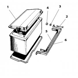 Vis de support batterie en laiton (MK2, etc.)