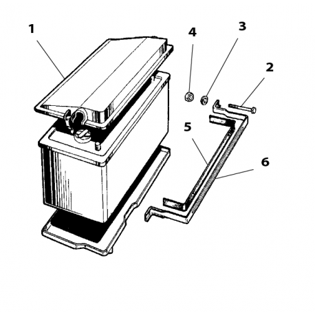 Support de batterie (MK2, S, 420)