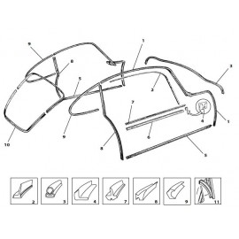 Jeu de joints carrosserie complet (E S1 2+2)