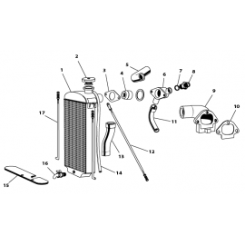 Radiateur de refroidissement (XK120)